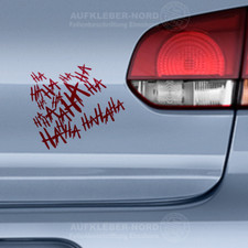 Schriftzug HAHAHA Joker 14cm B30 Aufkleber Tuning Sticker Auto Modell Motorrad