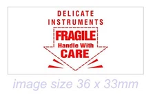 FRAGILE - XStamper RED Classix P14 DELICATE INSTRUMENTS FRAGILE for mail