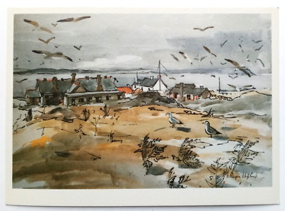 Flat Holm Local Nature Reserve Kunst Postkarte D Mayne Stephens - unbenutzt