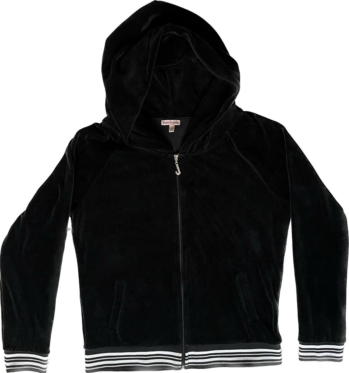 Vintage Juicy Couture Y2K Black Velour Tracksuit Zip Up Vintage Juicy Couture Y2K Black Velour Tracksuit Zip Up