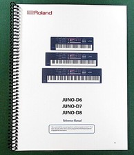 Roland Juno-D6 D7 D8 Reference Manual: 54 Pages  Protective Covers 