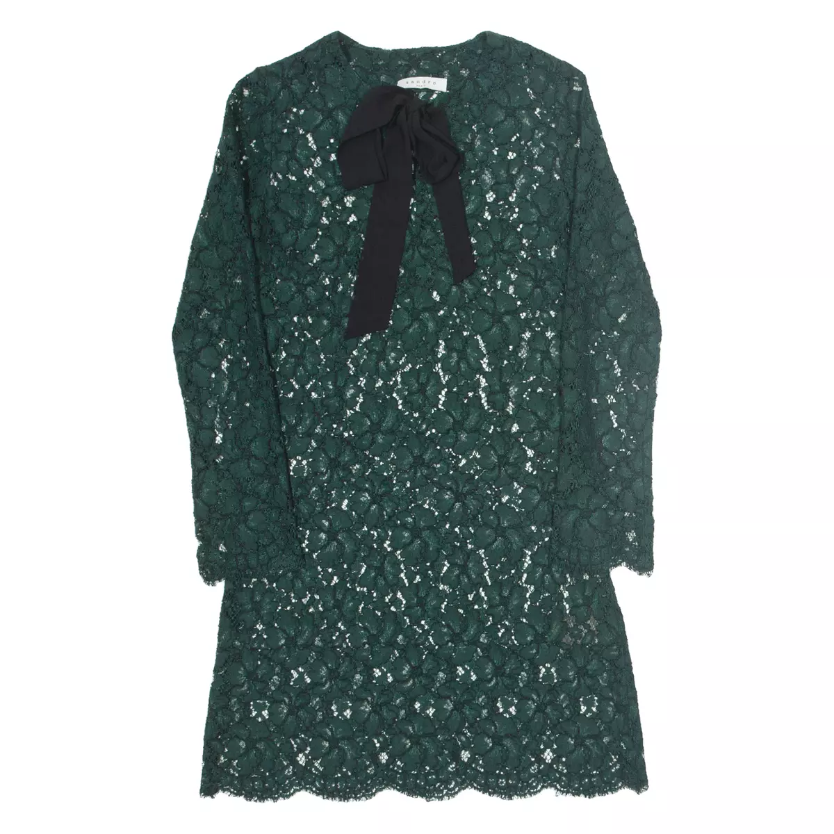 Green lace dress uk sale
