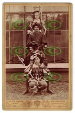 CDV Foto LANDSKNECHTE Kostüm Karneval Fasching Theater Fr. HAACK JENA um 1900