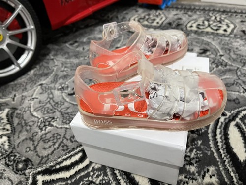 Infant Hugo BOSS Logo Jelly Sandals 
