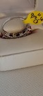 Sterling Silver 5 Red Ruby Oval W/Crystal Band Ring Y 925 Sz 8 3.0gr Gorgeous — photo 6