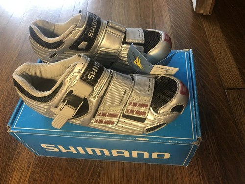 New-in-Box SHIMANO SH-R131S Carbon Road Bike Shoes 36EU, 22.5cm - Silver - 第 1/2 張圖片