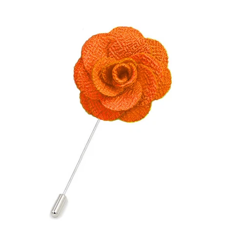 Mens Rose Brooch Flower Brooch Boutonniere Suit Lapel Wedding Pin Tassel Chain - Picture 66 of 95