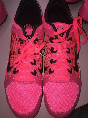 Nike Damen Zoom Rivale Md Größe 10.5 Pink Leuchtende Track Spikes Multi Use Guc