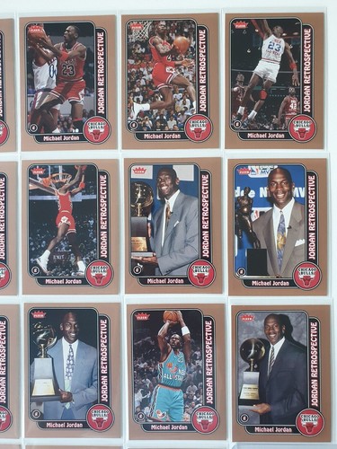 2008 Fleer Michael Jordan Jordan Retrospective (Complete Set of 23+1) - Rare - Picture 3 of 6