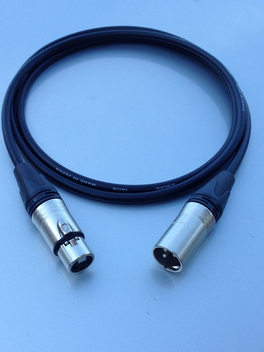 3FT Canare Quad L-4E6S w / Neutrik XX Series XLR Balanced Mic
