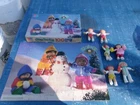 6 Cabbage Patch Kids Vinyl 3.5" Figures, 2 are Alike, + Vtg. Puzzle-Complete