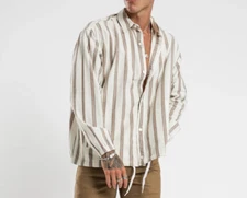 Levi’s Coaches Hybrid Striped Shirt Jacket Sz Medium 364570000