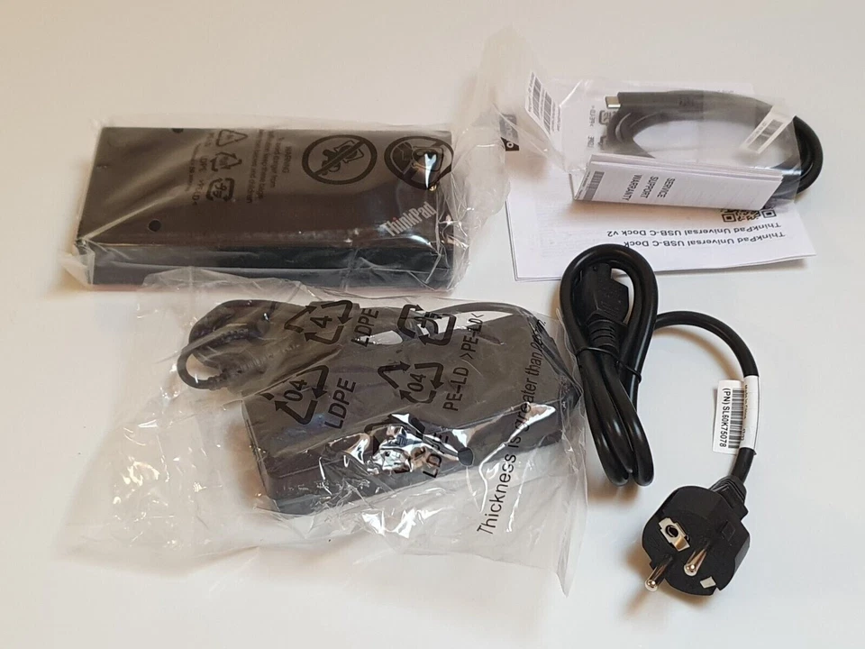 Lenovo ThinkPad USB-C Dock Gen 2 40AS0090EU Type 40AS mit 90Watt + USB-C Kabel - Imagen 4 de 4