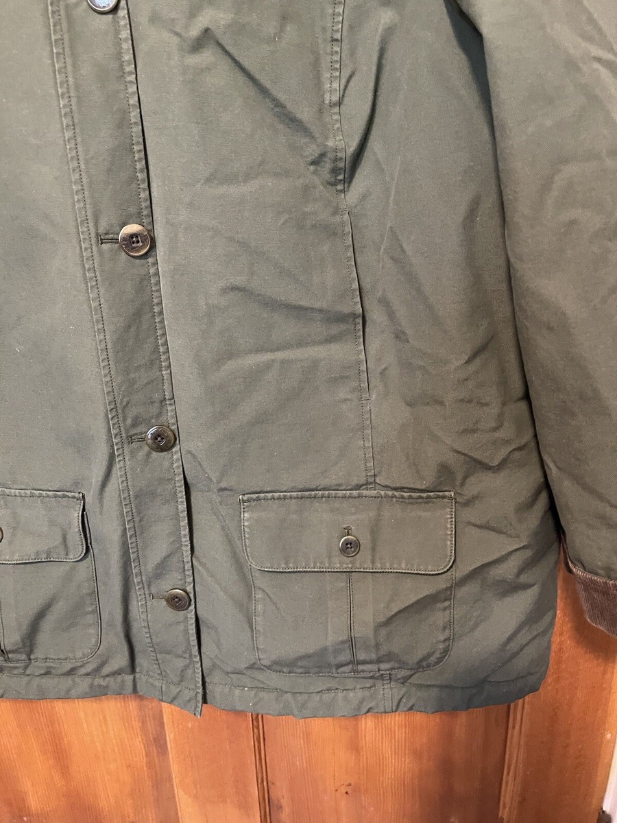 L.L. Bean Adirondack Barn Coat Quilted Lining Corduroy Trim L.L. Bean Adirondack Barn Coat Quilted Lining Corduroy Trim