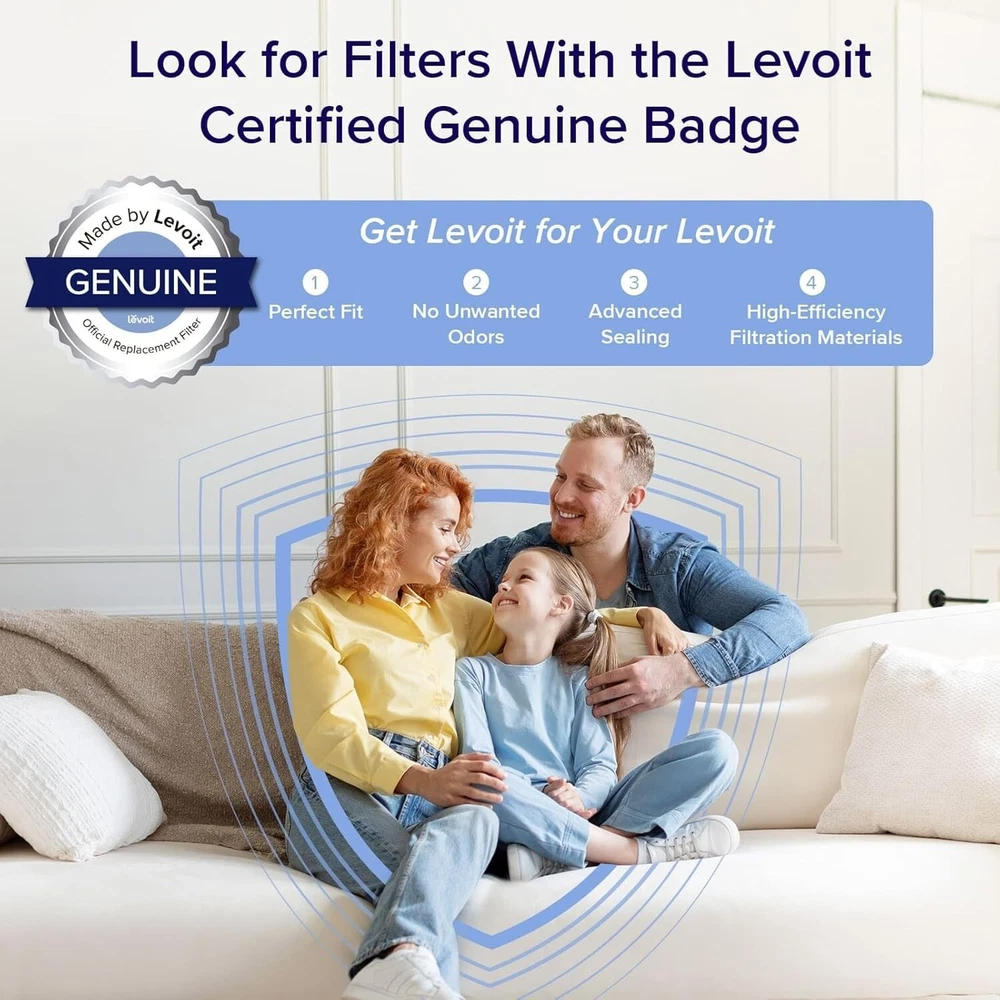 Air Purifier for Home Large Room Bedroom Up to 1110 Ft² with Air Quality Moni...
