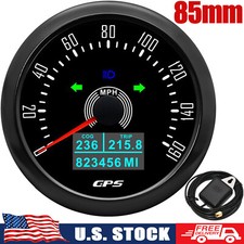 85mm Black Gps Speedometer Gauge 0-160mph With Turning Light For Boat Car Truck 85mm Black Gps Speedometer Gauge 0-160mph With Turning Light For Boat Car Truck