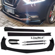 Front Bumper Lip Spoiler Splitter Car Body Rear For Nissan Kicks