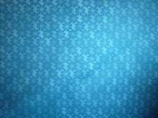 Geometric Shapes on Turquoise Cotton Fabric 44" Wide x 25 " long