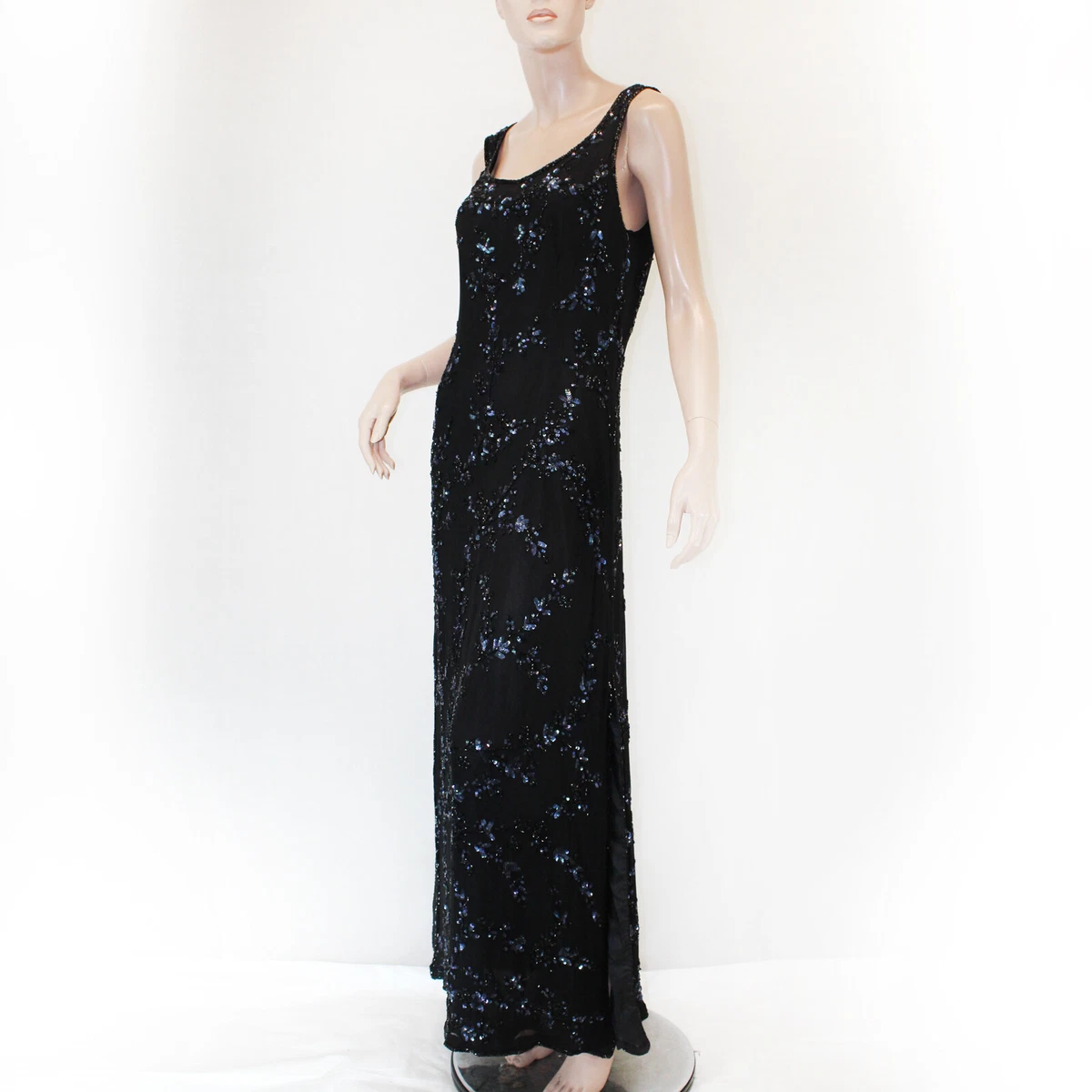 Adrianna papell top sequin embellished gown