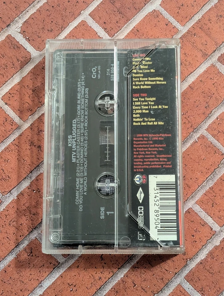Kiss - MTV Unplugged (1996 Cassette) Rock & Roll Stanley Simmons Criss Frehley  - Image 3 of 4