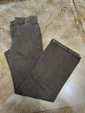 J. JILL Brown Denim Tried  True Fit Pants Sz 12 Stretch Waist 32  Inseam 30  