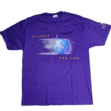 Science For Life Sigma-Aldrich Purple Graphic Tee Hanes Beefy-T 100% Cotton XL