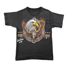 Vintage Native American Black Graphic Tee Single Stitch M