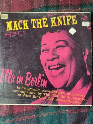 Ella Fitzgerald   Mack The Knife - Ella In Berlin LP 1960 Verve JAZZ BOP VOCAL