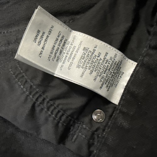 True Religion Rocco Relaxed Skinny Black Denim Jeans Flap Pockets Size 40 x 32 - Picture 9 of 15