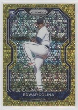 2021 Panini Prizm Gold Donut Circle Prizm 6/10 Edwar Colina #51 8d2