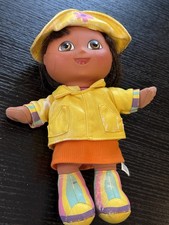 Y2K 2004 Fisher-Price "Rainy Day" Dora the Explorer vinyl-faced plush doll