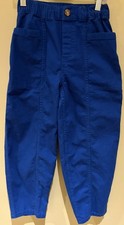 Hanna Andersson Cotton Blend Kids Size 8 Blue Pull On Elastic Pants EUC