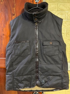 G-Star RAW Walcott Vest Broads Padded Gilet Men's Size L Brown Brownish Gray puf