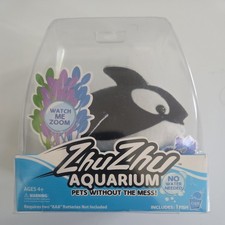 Zhu Zhu Aquarium Pet Whale Fish "Flip" Orca Motorized Interactive Toy - NEW