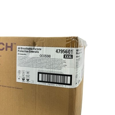 Kimtech 4795601 A8 Breathable Particle Protection Coveralls  XXXL 25 Coveralls