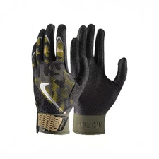 Nike Alpha Varsity Adult Baseball Batting Goatskin Gloves Pair BLACK/CAMO XXL