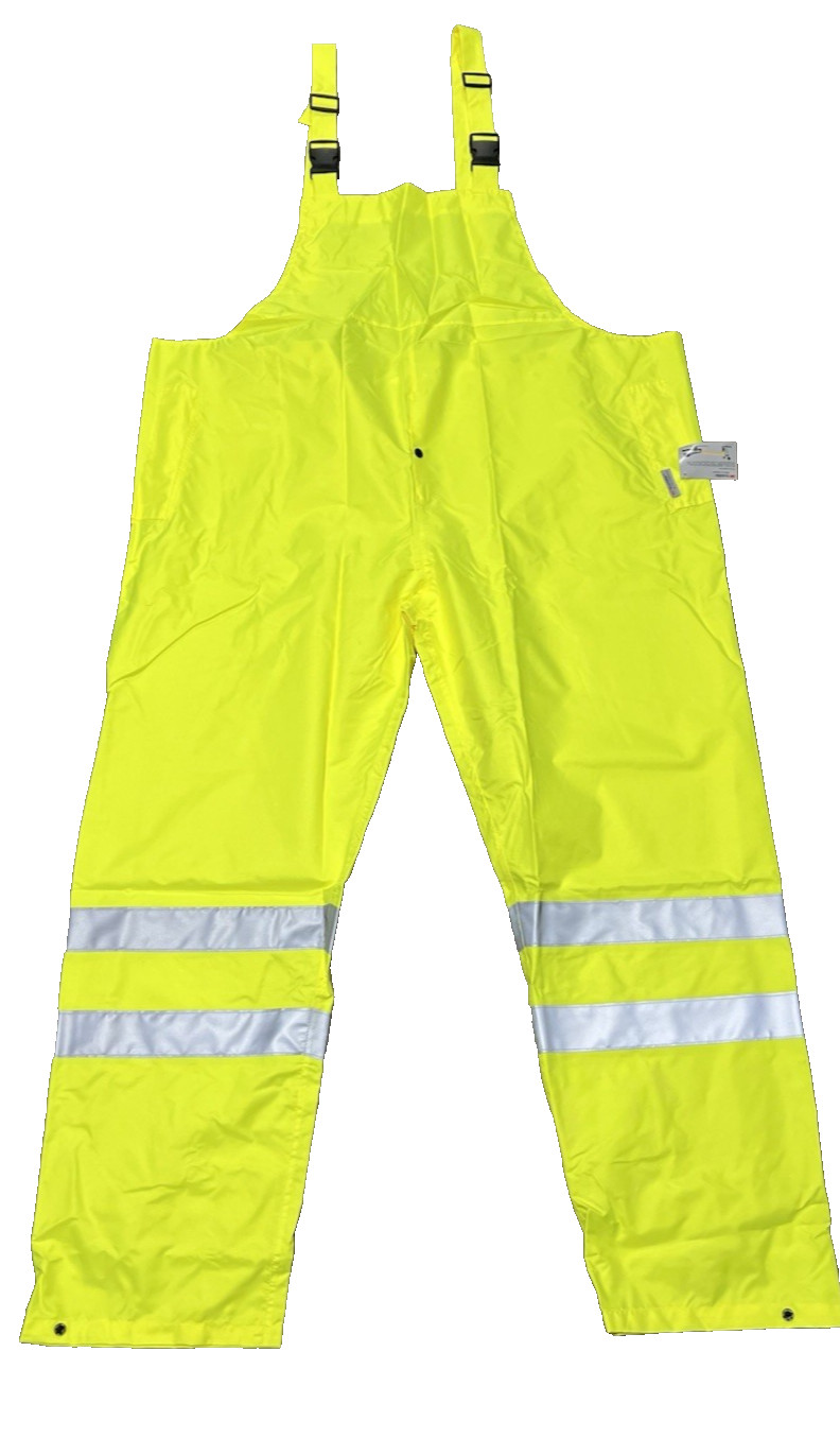 Condor Safety Protects Rain Bib Pants Overall High Visibility Size - 5XL