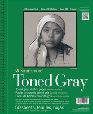 400 Series 9-Inch X 12-Inch Toned Paper Sketch Pad, 50 Sheets/Pad 60681 