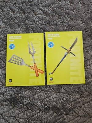 Panini Epic Fortnite H37 Low  N Slow + H18 Cat's Claw Rare Harvesting Tool