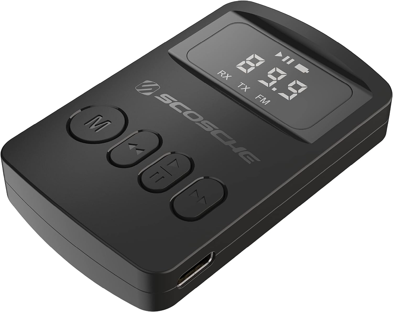Scosche BTTRFM-SP1 Portable Bluetooth Single Port, Black 