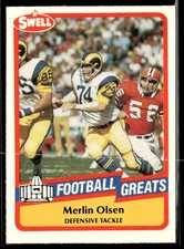 1989 Swell Greats Merlin Olsen #116 Los Angeles Rams