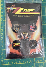 Image of Zz Top Eliminator High Quality 5 Badge Gift Set Officially Licensed