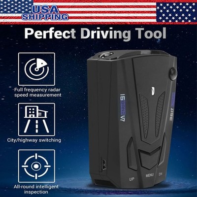 360 Degree Car 16 Band V7 GPS Speed Safety Radar Detector Voice Alert Laser Lot