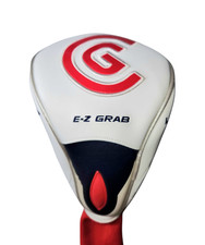 Cleveland Launcher E-Z Grab Golf Driver Head Cover Headcover White Red Black EUC