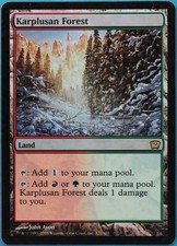 Karplusan Forest FOIL 9th Edition PLD Land Rare MAGIC CARD ID 522625 ABUGames