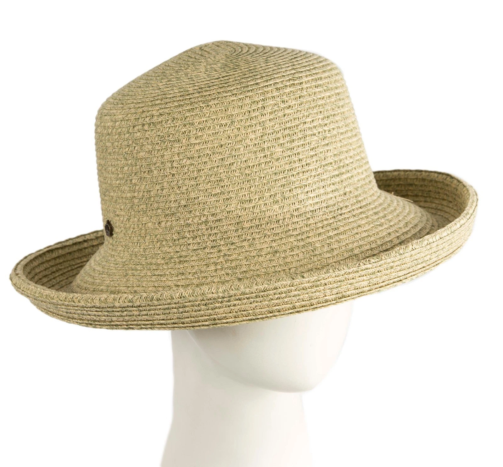 UPF50+ Green Ladies Summer Beach Upturned Brim Sun Hats 100% Australian Seller