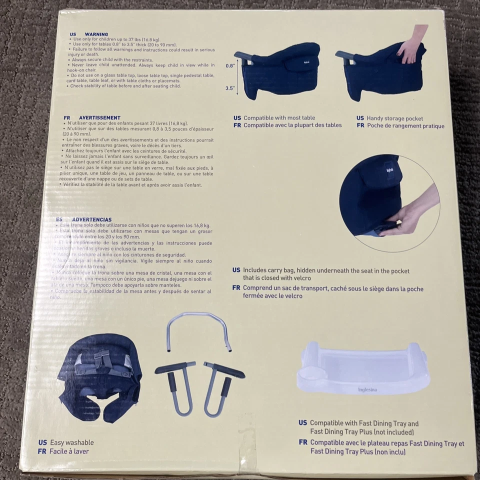 Inglesina Fast Table Chair Cream Pottery Barn Kids Dining Tray Plus New - Image 4 of 4