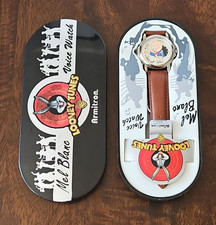 PORKY PIG WATCH VTG MEL BLANC VOICE WATCH ARMITRON LOONEY TUNES 1998-(SC