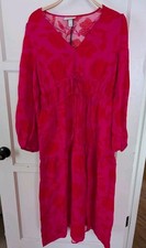 Classic Rose Linen Long Sleeve Maxi Dress - Kate Spade New York x Target SIZE M