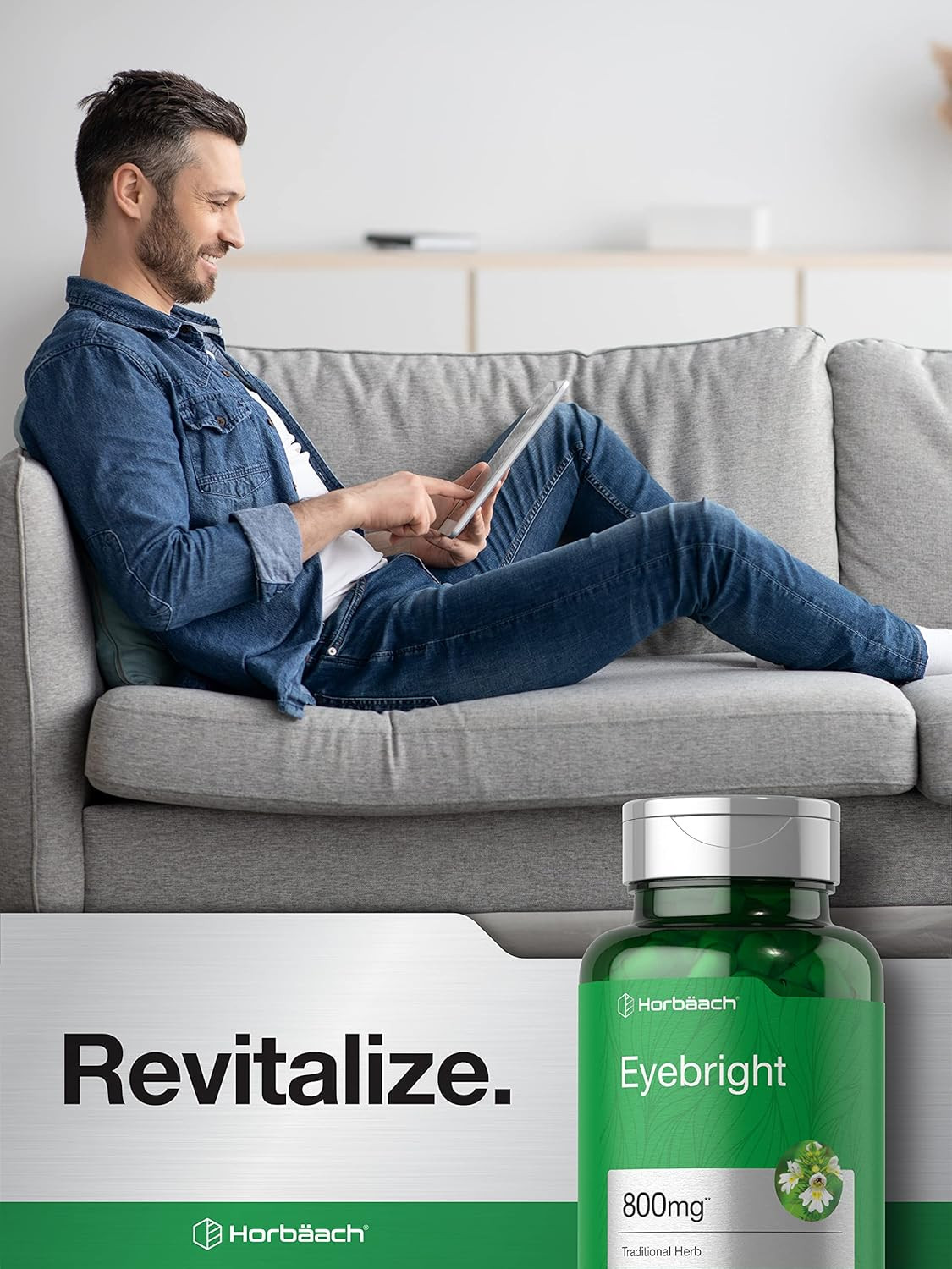 Eyebright Herbal Supplement | 800Mg | 180 Capsules | Non-Gmo, Gluten Free